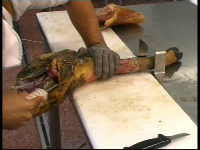 como deshuesar una paleta de jamon
