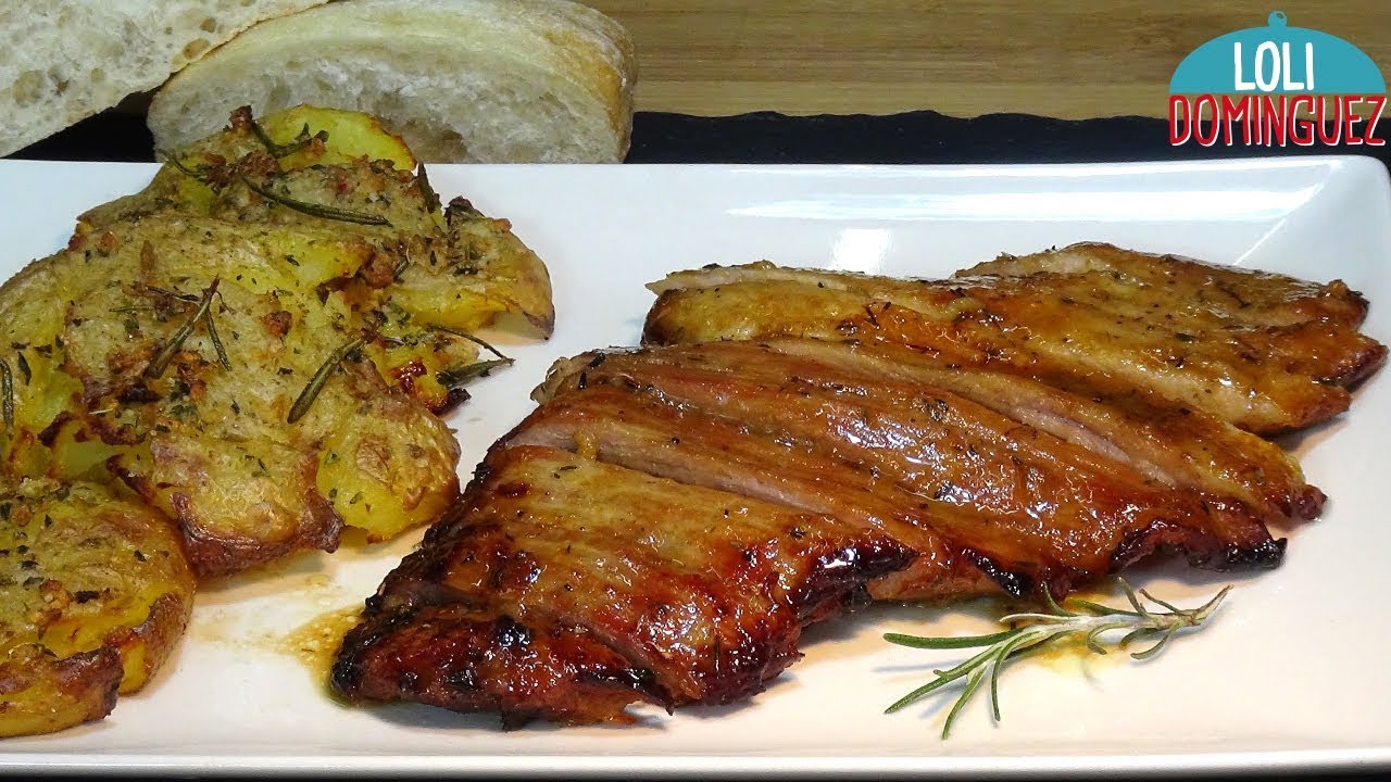 como preparar secreto de cerdo al horno