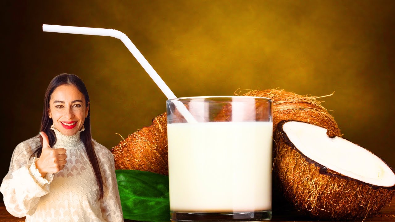 como tomar leche de coco en lata