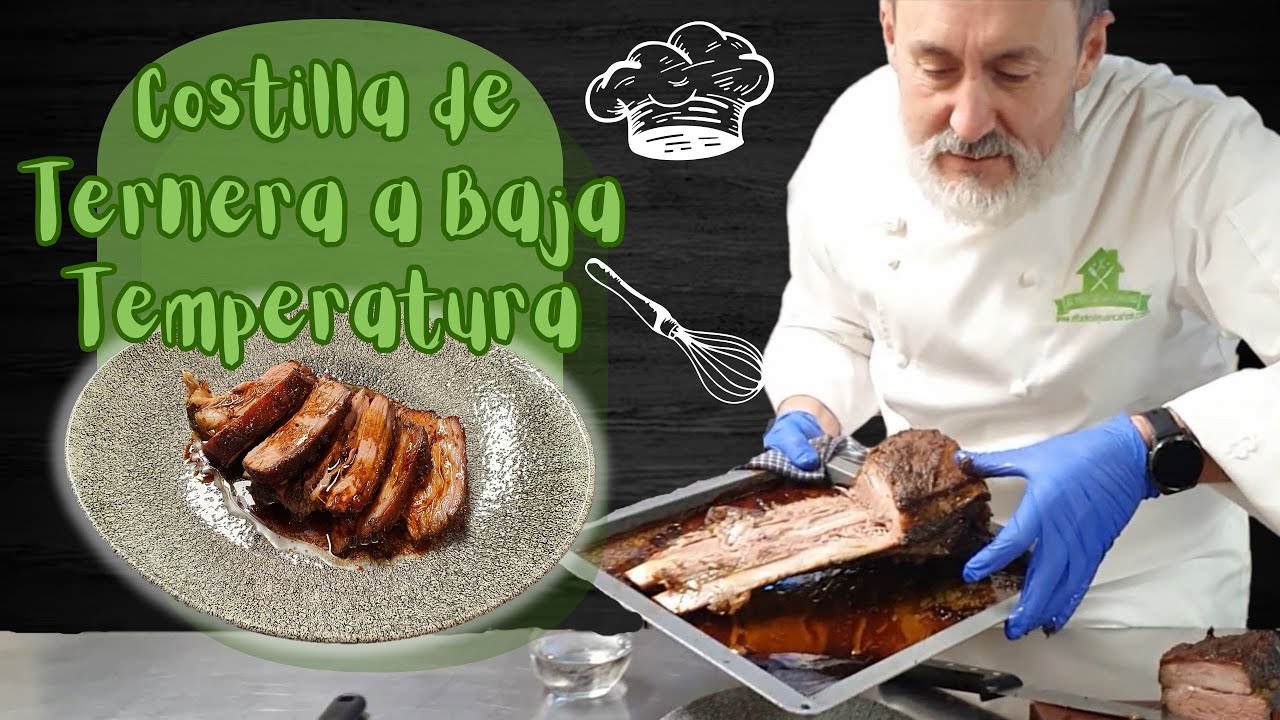 costilla de vaca a baja temperatura