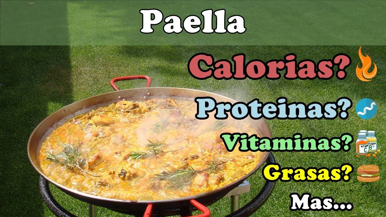 cuantas calorías tiene un plato de paella