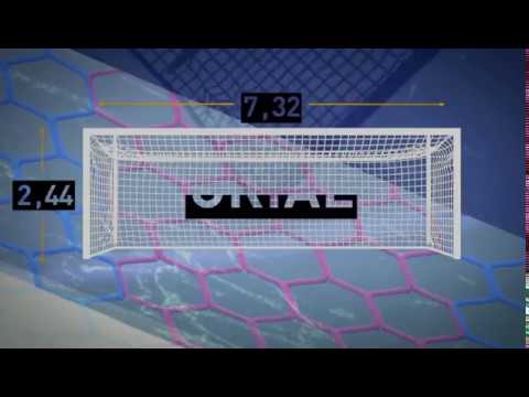 cuanto mide una portería de fútbol