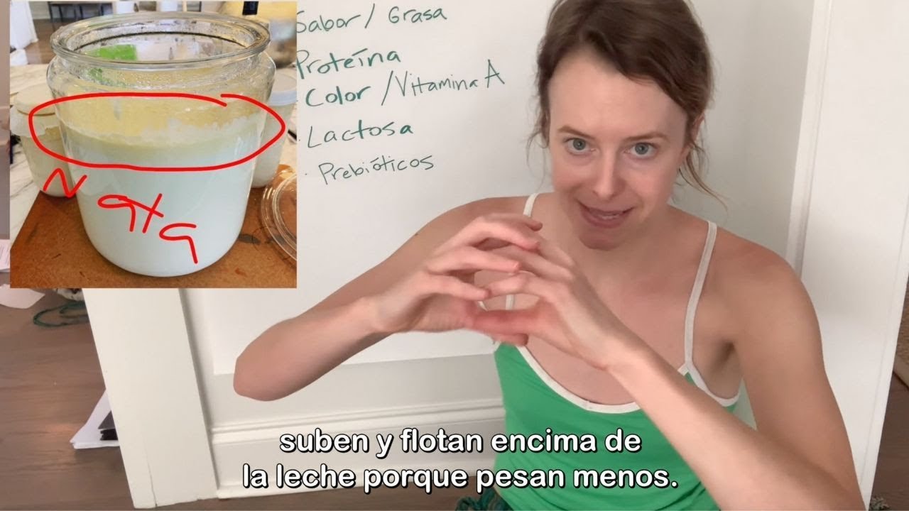 leche de cabra y leche de vaca