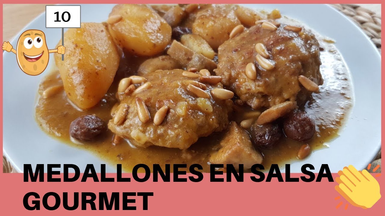 medallones de carne picada en salsa