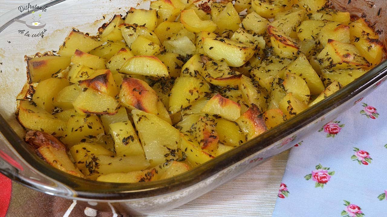 patatas al horno para acompañar carne