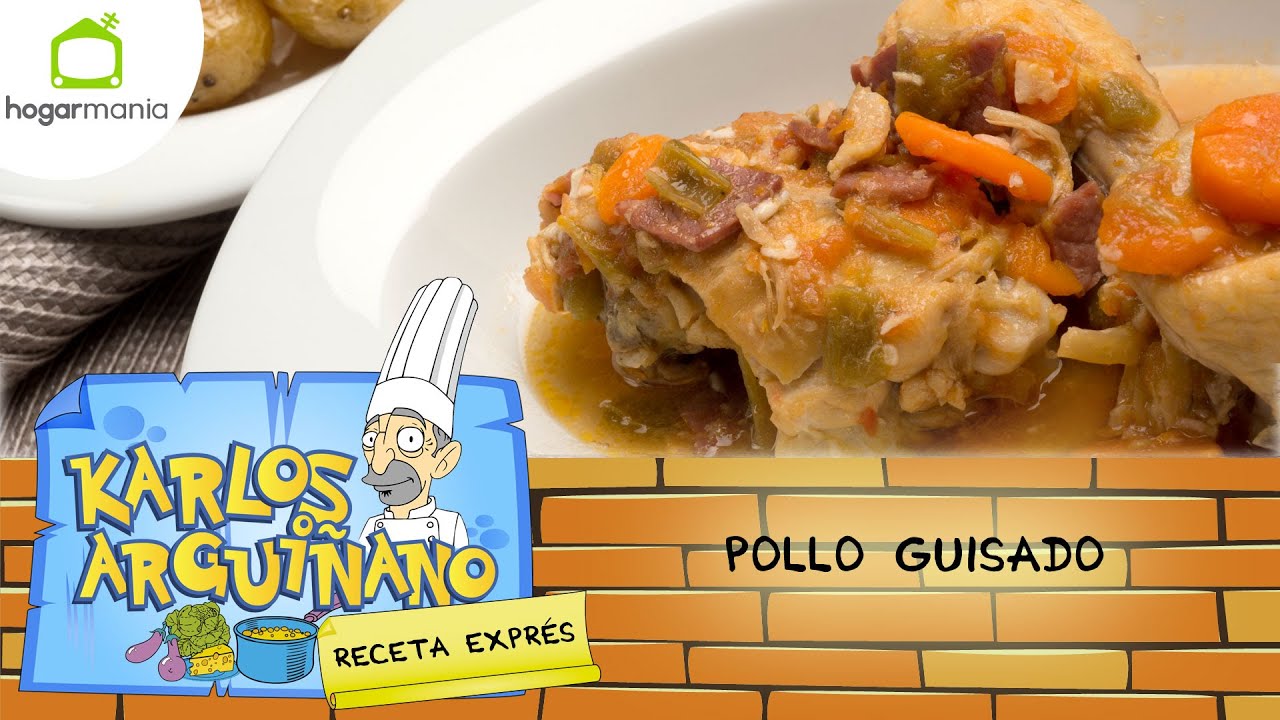 pollo guisado en olla rápida arguiñano