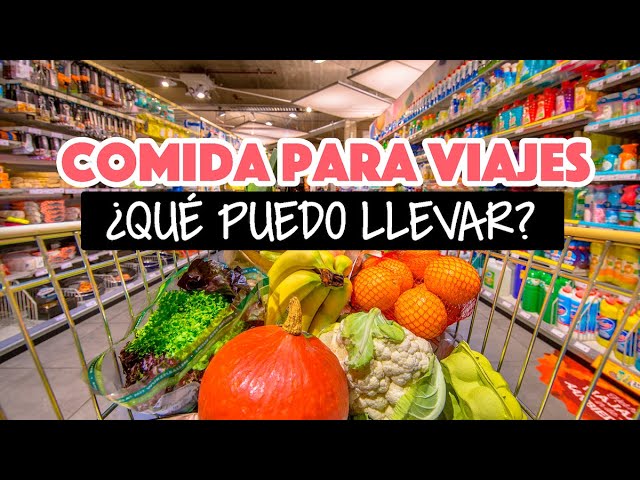 se puede llevar comida en el ave