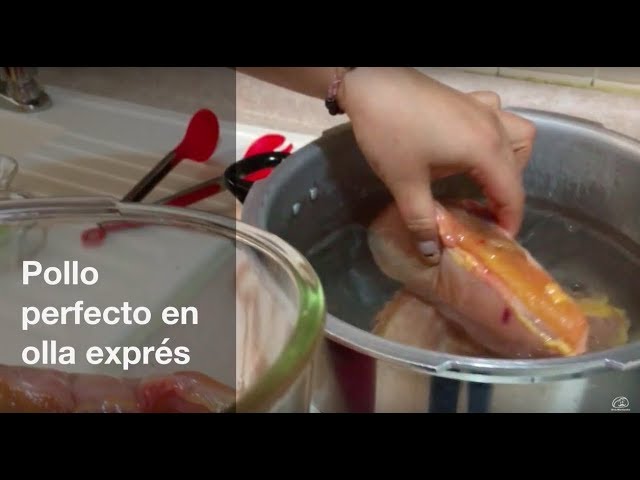 tiempo de coccion del pollo en olla express