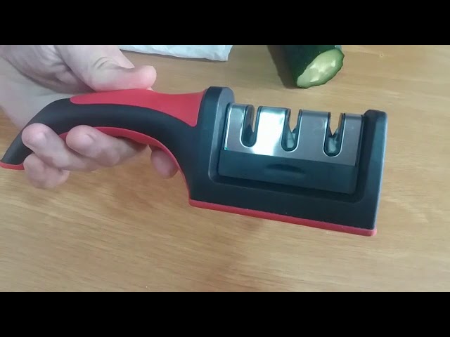 como afilar un cuchillo con afilador