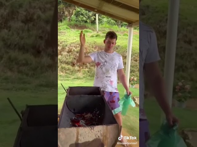 como apagar las brasas de la parrilla
