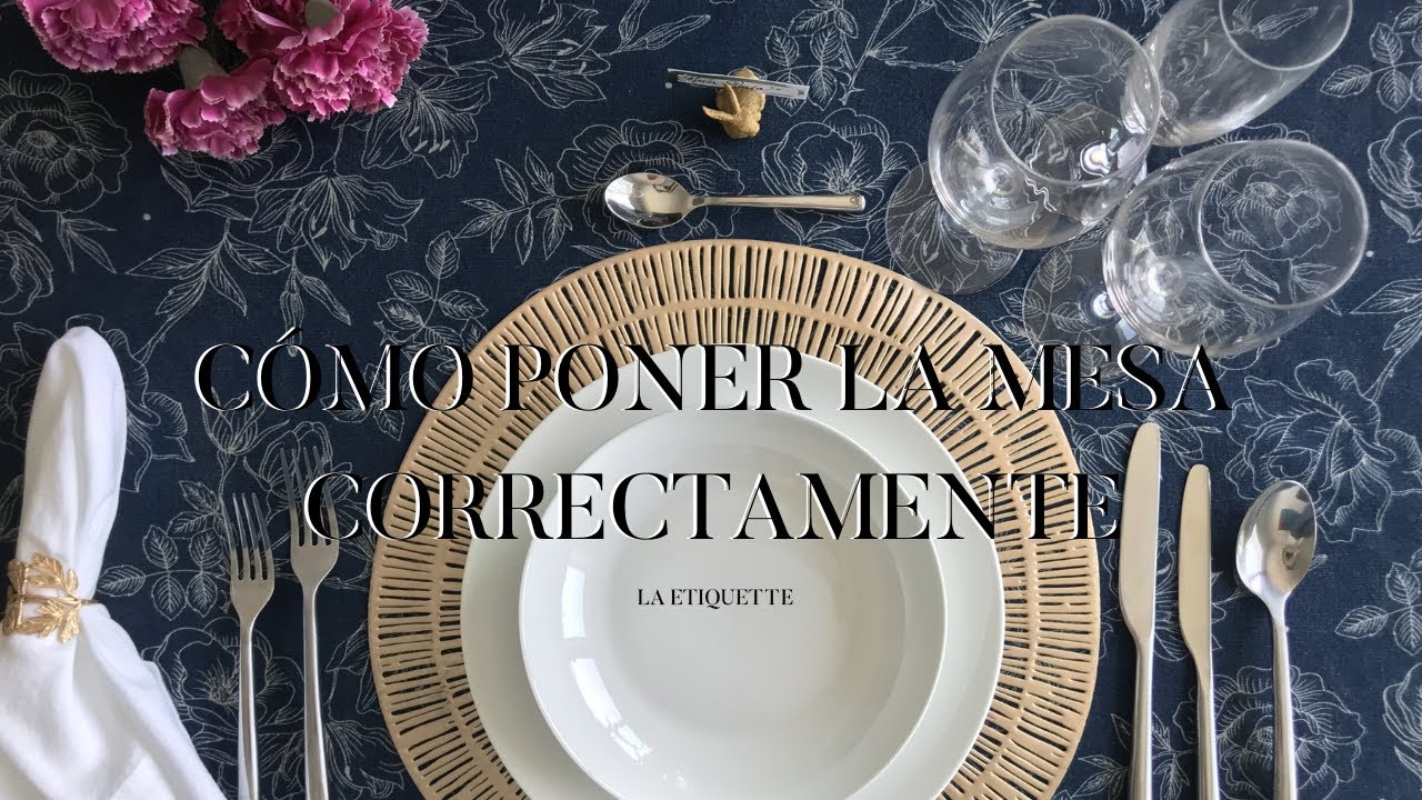 como poner los tenedores en la mesa