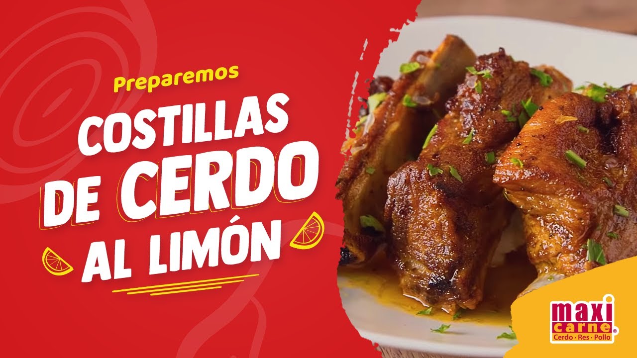 costillas de cerdo a la plancha con limon