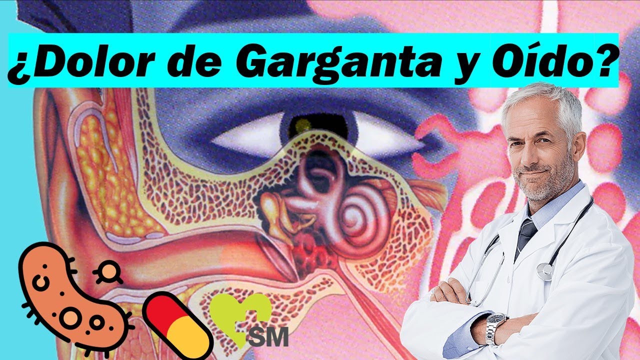 dolor en un lado de la garganta y oído