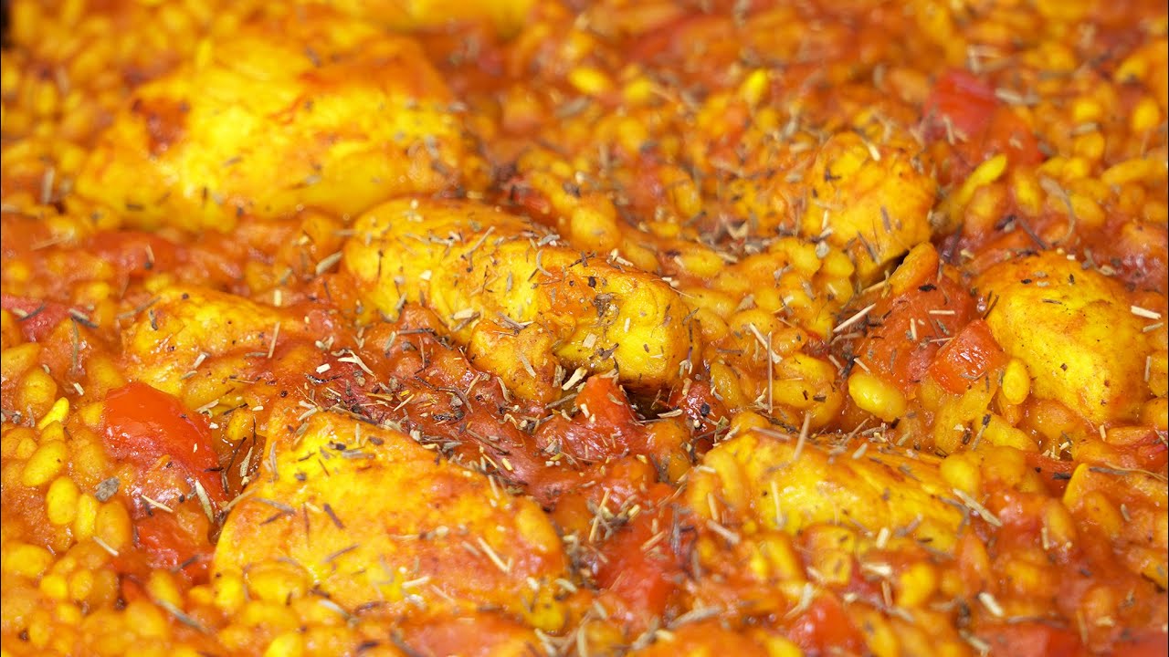 paella de pollo para 20 personas