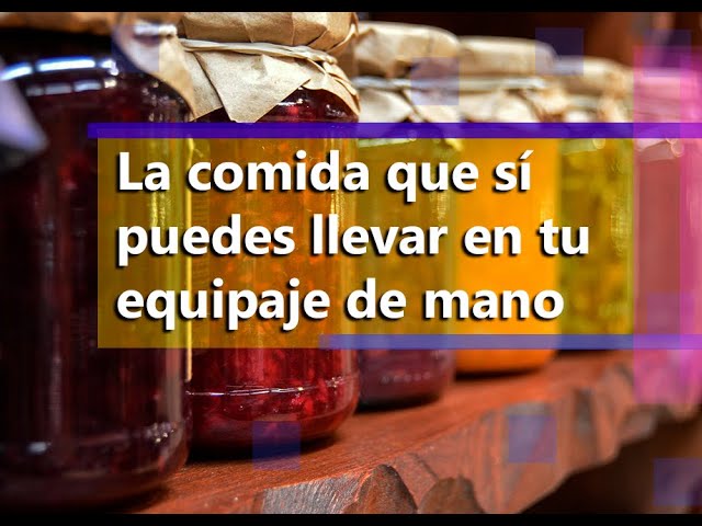 puedo llevar alimentos en el equipaje de mano