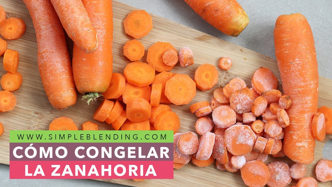 se pueden congelar las zanahorias crudas