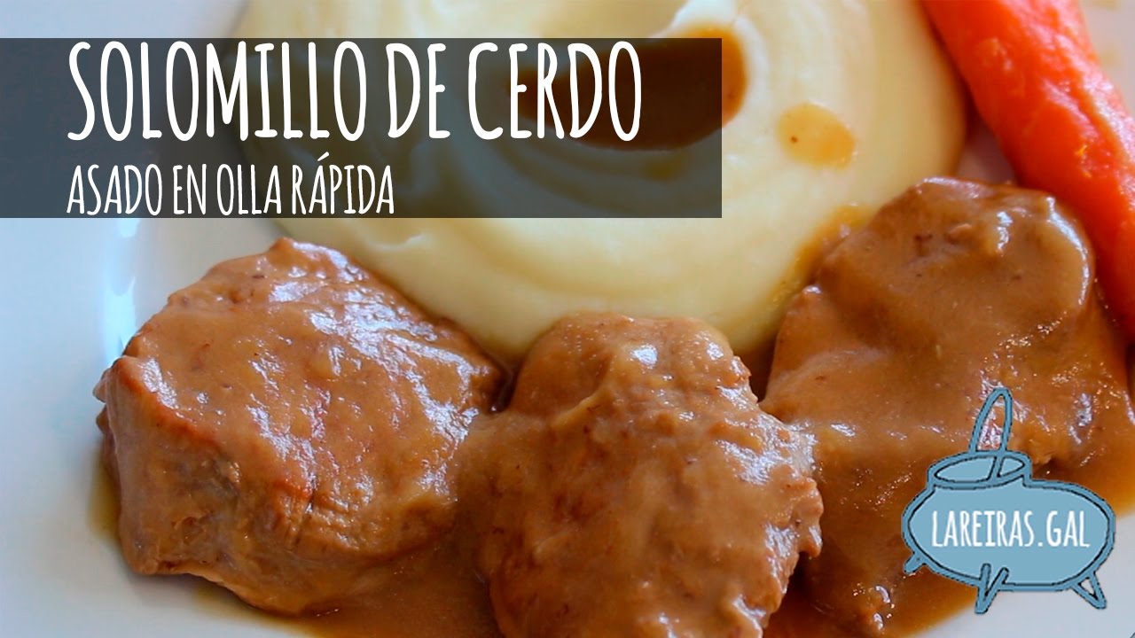 solomillo de cerdo con patatas en olla express