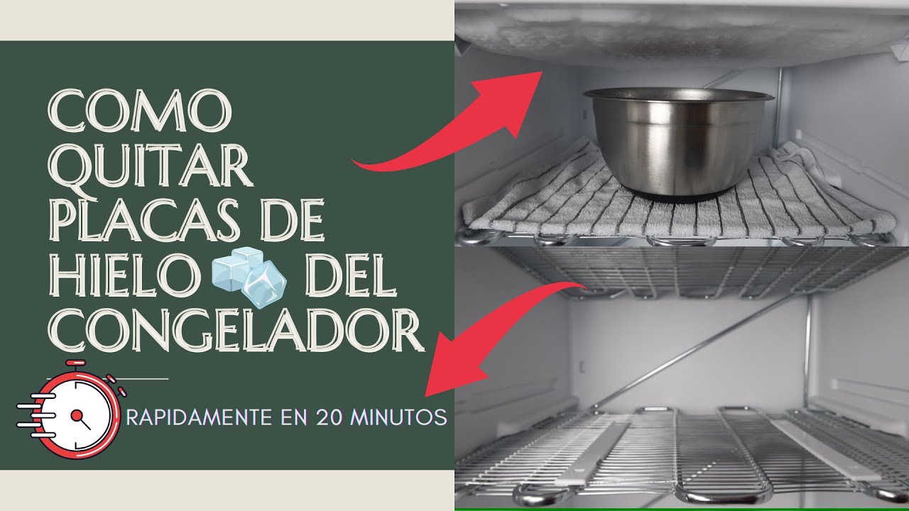 como quitar el hielo del congelador rapidamente