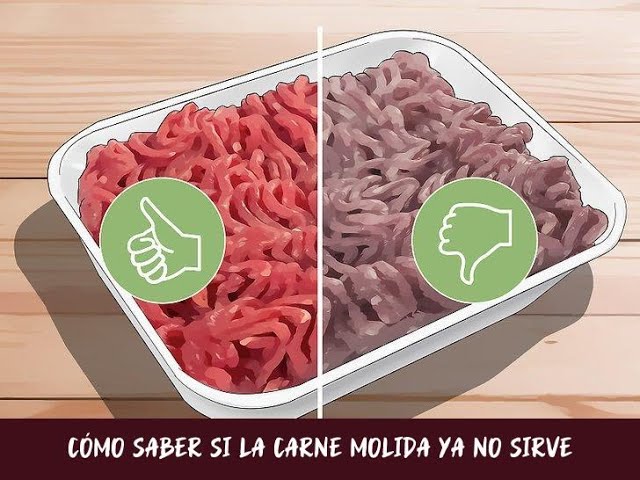 como saber si la carne picada esta mala