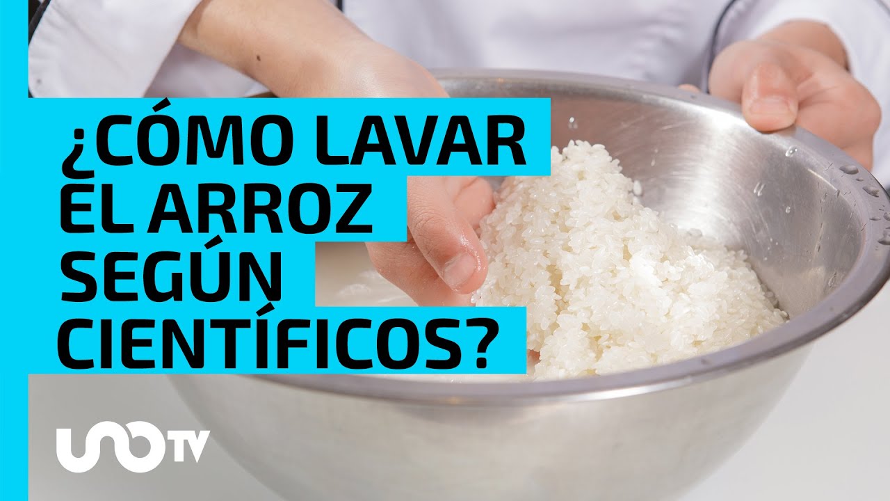 el arroz se lava antes de cocinar