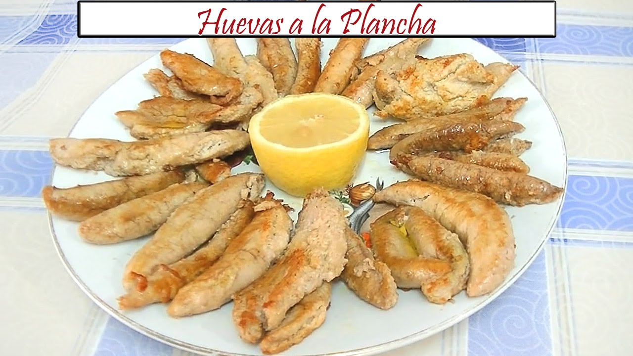 huevas de merluza a la plancha