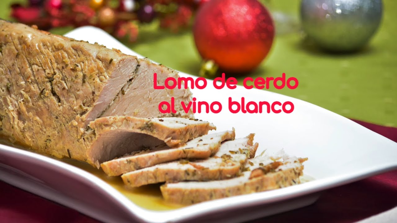 lomo al horno con vino blanco