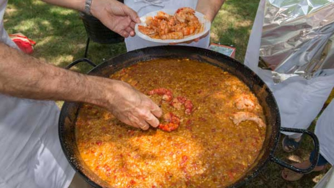 paella para 20 personas de marisco