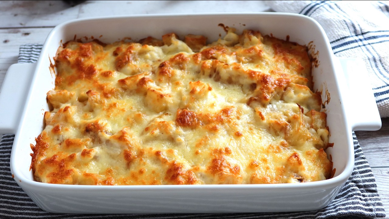 Bacalao en salsa de bechamel al estilo portugués