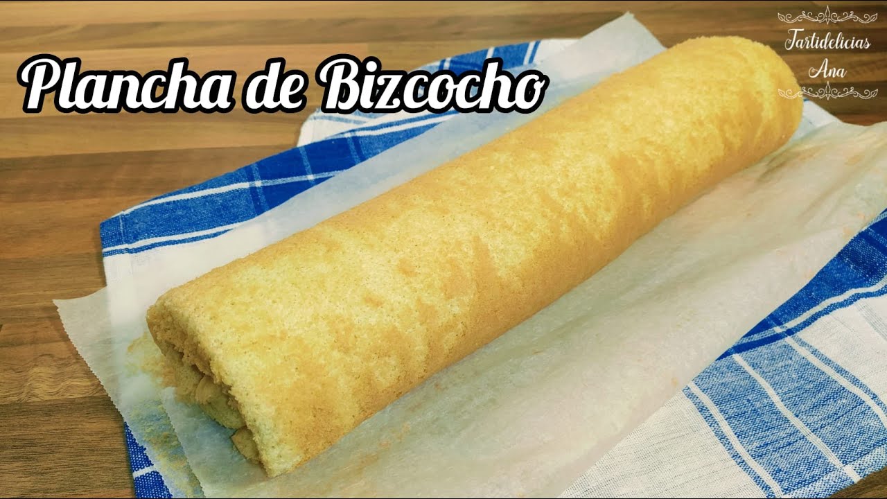 Bizcocho salado para enrollar hecho en la plancha
