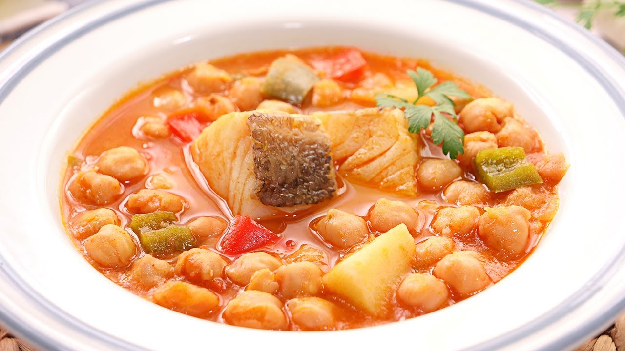 Carmen cocina garbanzos con bacalao