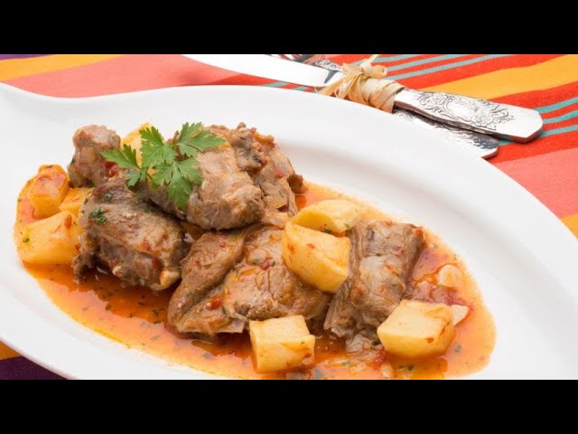 Cordero a la chilindrón en olla rápida