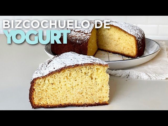 Ingredientes para hacer bizcocho de yogur sin aceite