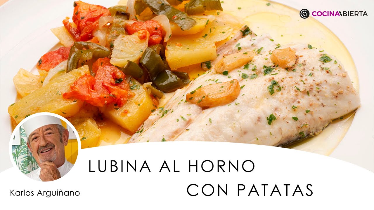Lubina al horno: receta de Karlos Arguiñano