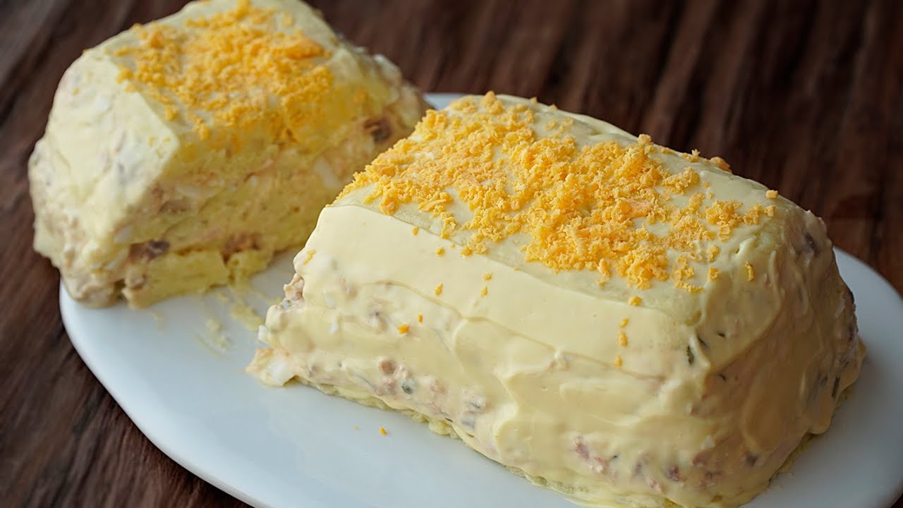 Pastel frío de atún y papas
