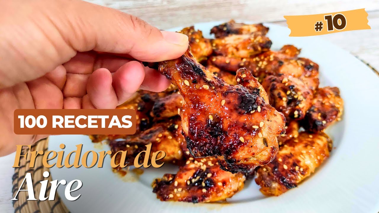 Preparación de alitas de pollo en la freidora de aire Cosori sin aceite