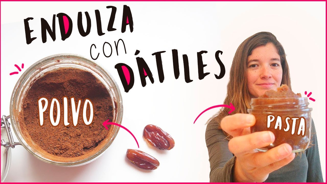 Preparación de bizcocho sustituyendo el azúcar por dátiles