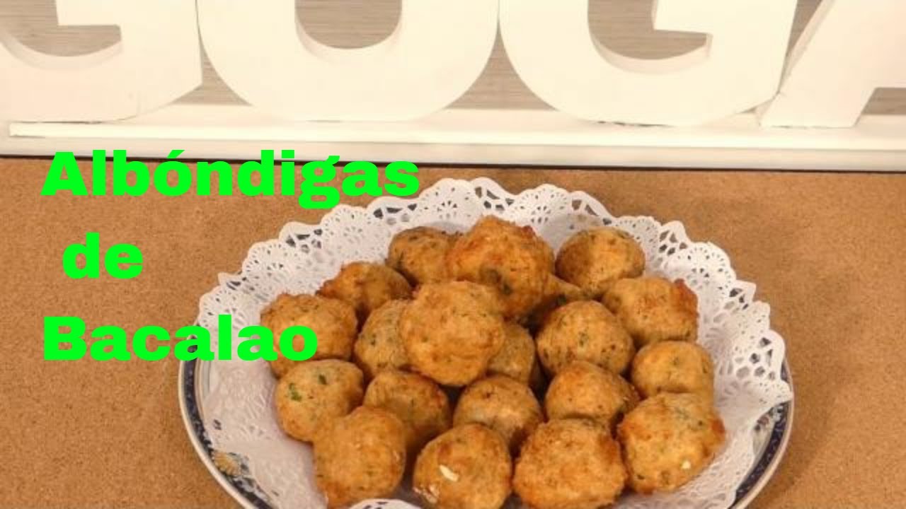 Receta para preparar albóndigas de bacalao