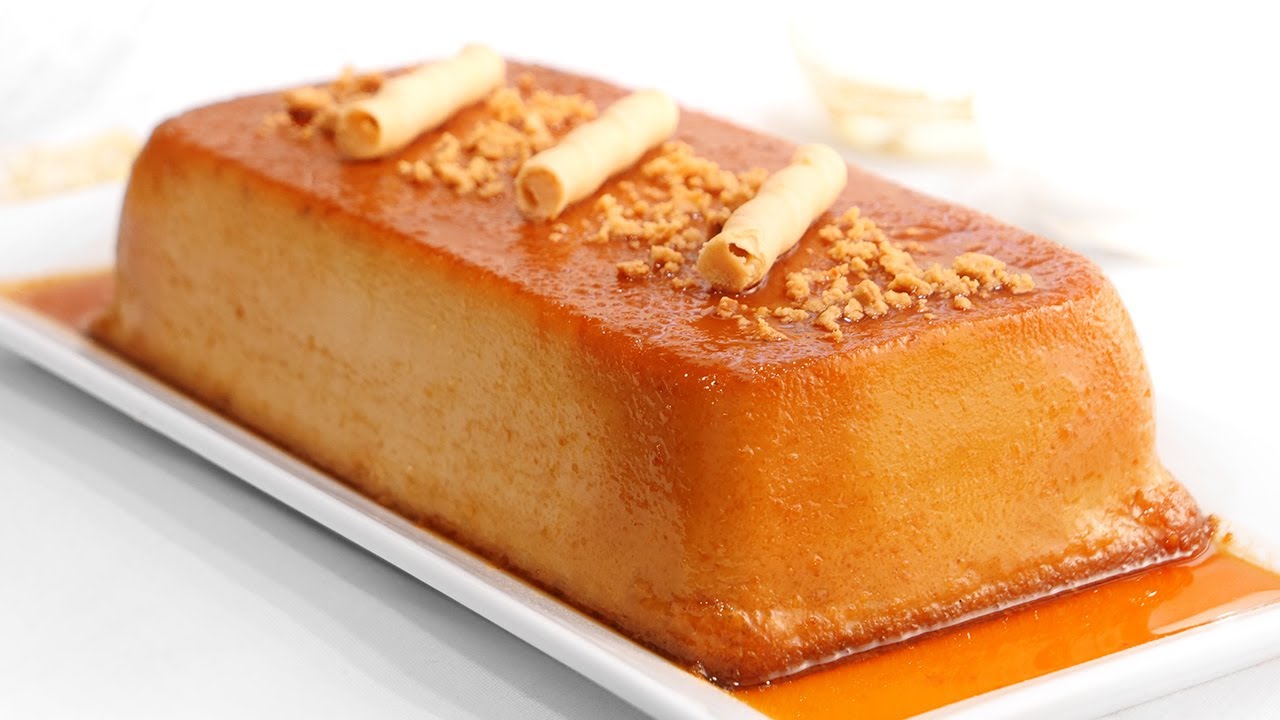 Receta rápida y sencilla de flan de turrón