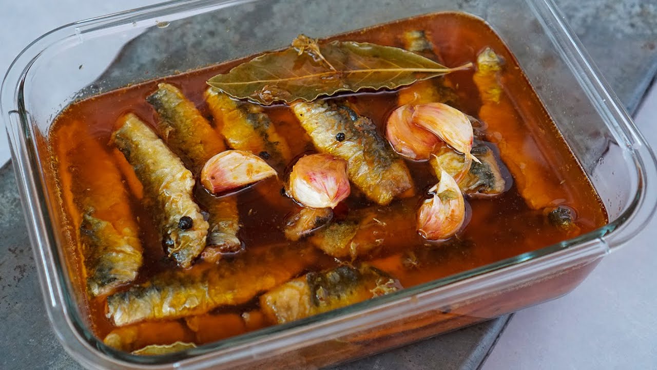 Receta tradicional de boquerones en escabeche de la abuela
