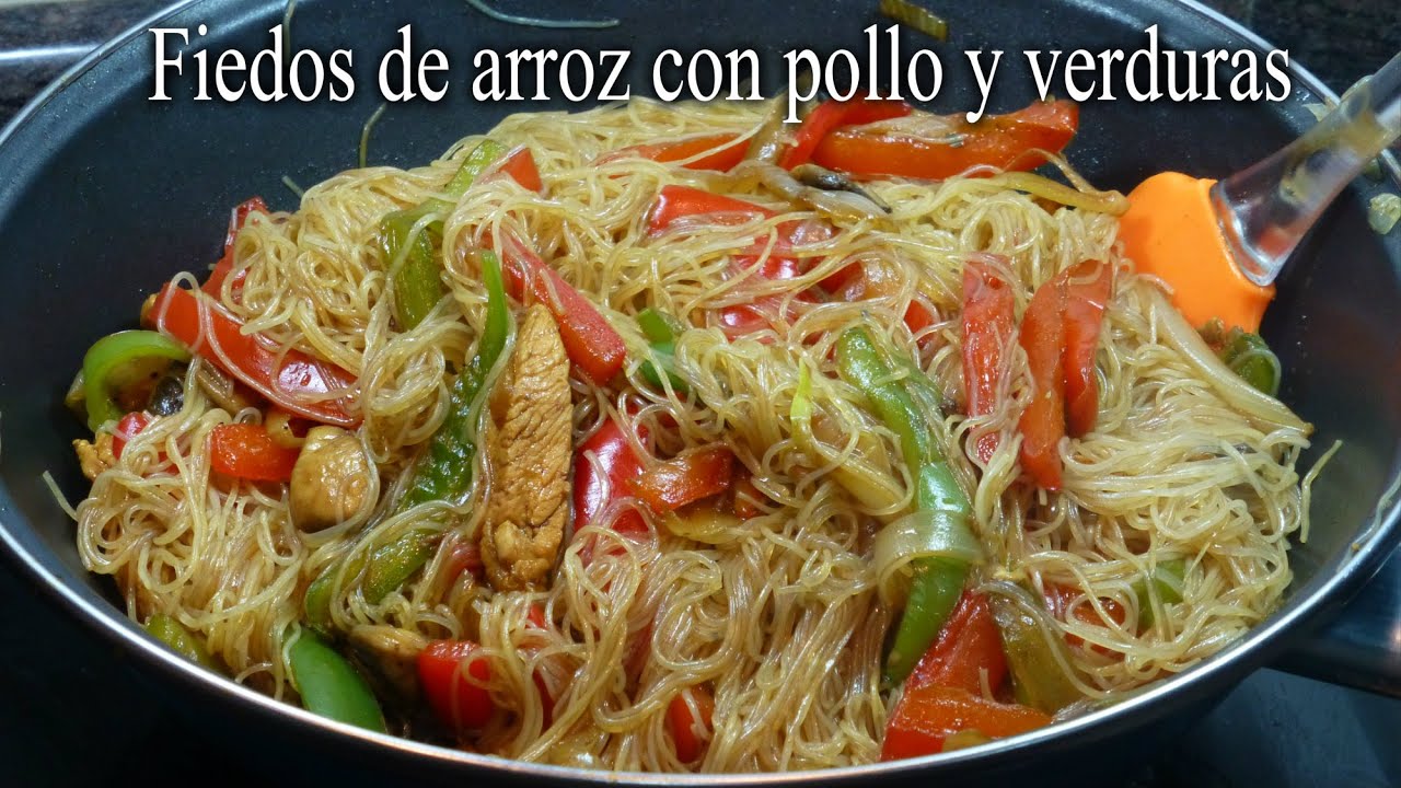 Recetas de pollo con noodles de arroz