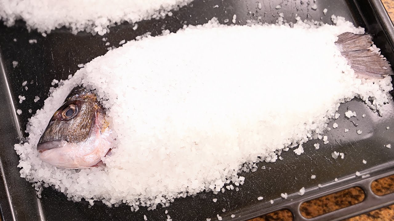 Temperatura del horno para cocinar dorada a la sal
