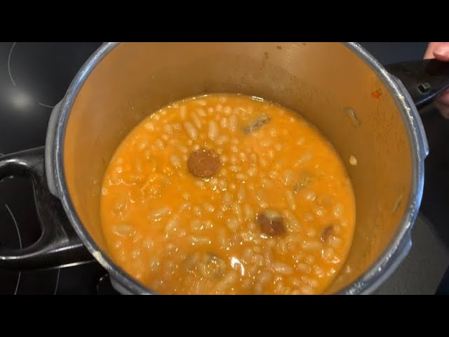 Tiempo de cocción de alubias blancas en olla express