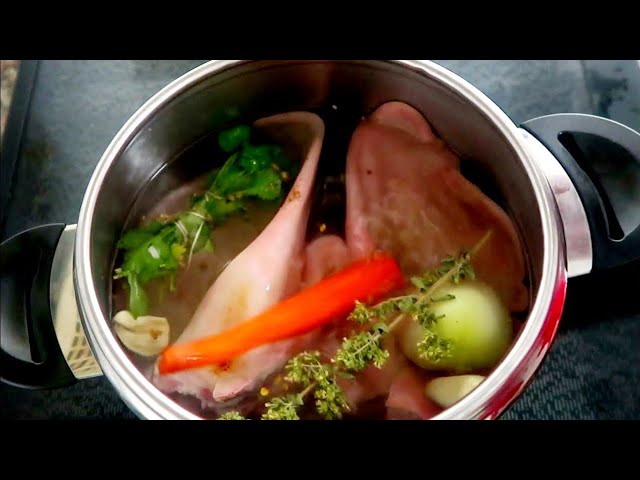 Tiempo de cocción de oreja de cerdo en olla rápida