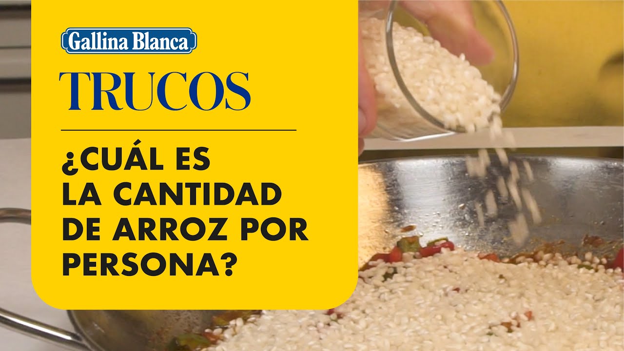 cantidad arroz para paella 6 personas