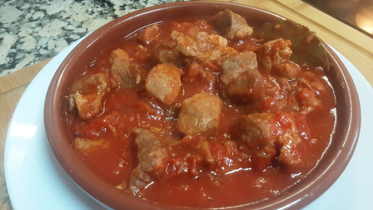 carne con tomate como en los bares