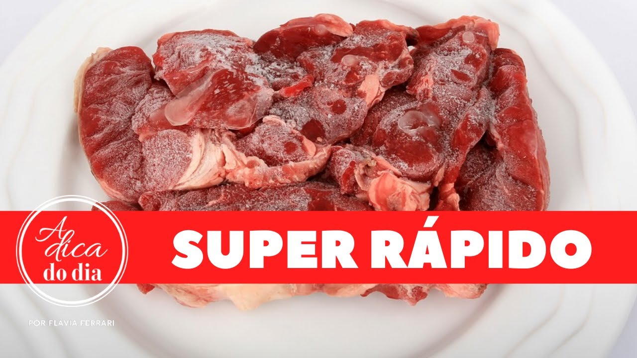 como descongelar carne de forma rapida