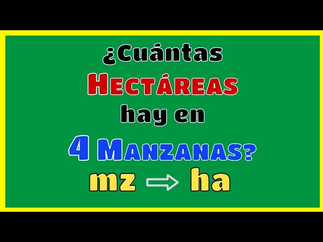 cuánto mide una manzana de tierra