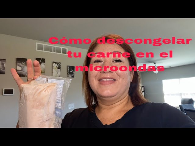 cuanto tiempo para descongelar carne en microondas