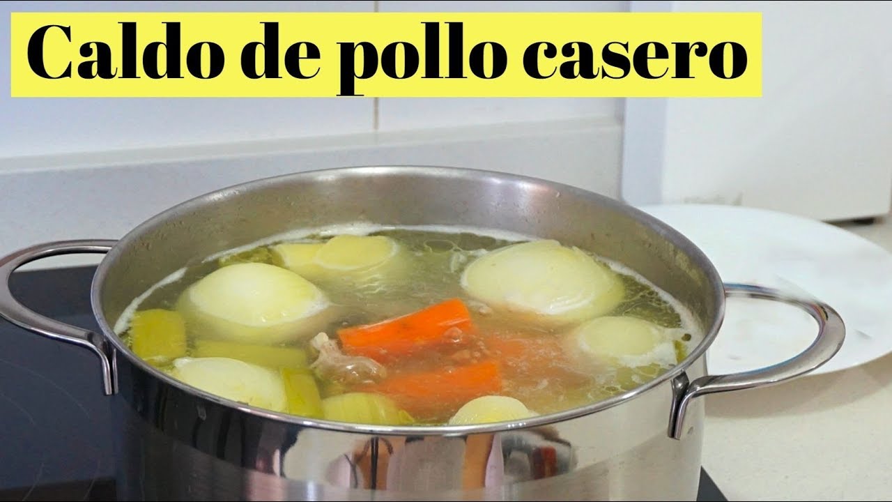¿Cuánto tiempo llevar cocinar caldo de pollo en una olla regular?