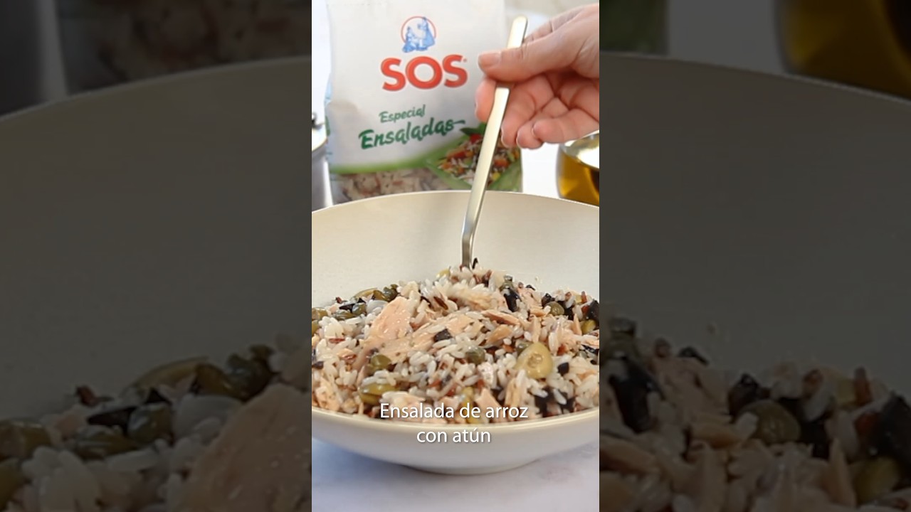 Aderezo de arroz y atún para ensalada